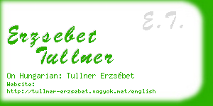 erzsebet tullner business card