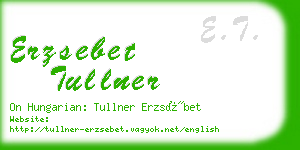 erzsebet tullner business card